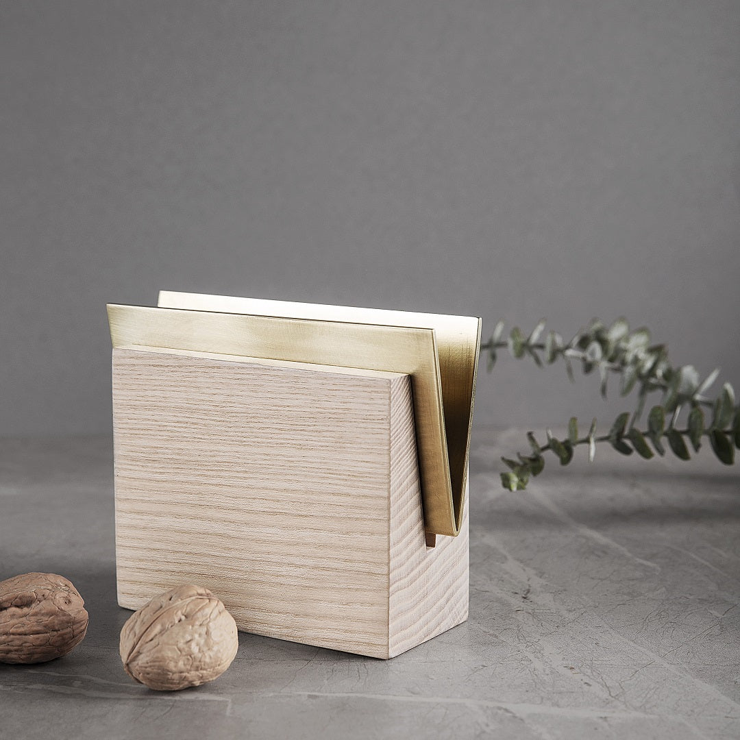 Wooden napkin holder ENVELOPE,